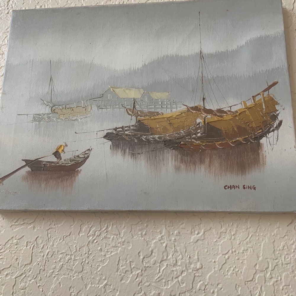 Oil painting of Hong Kong